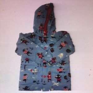 Children's Pirate Themed Blue Raincoat